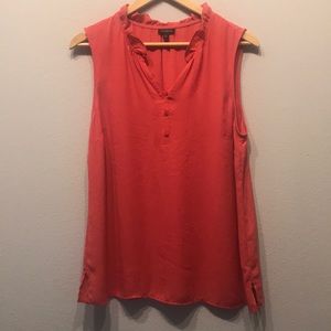 Talbots Sleeveless Popover Blouse size L